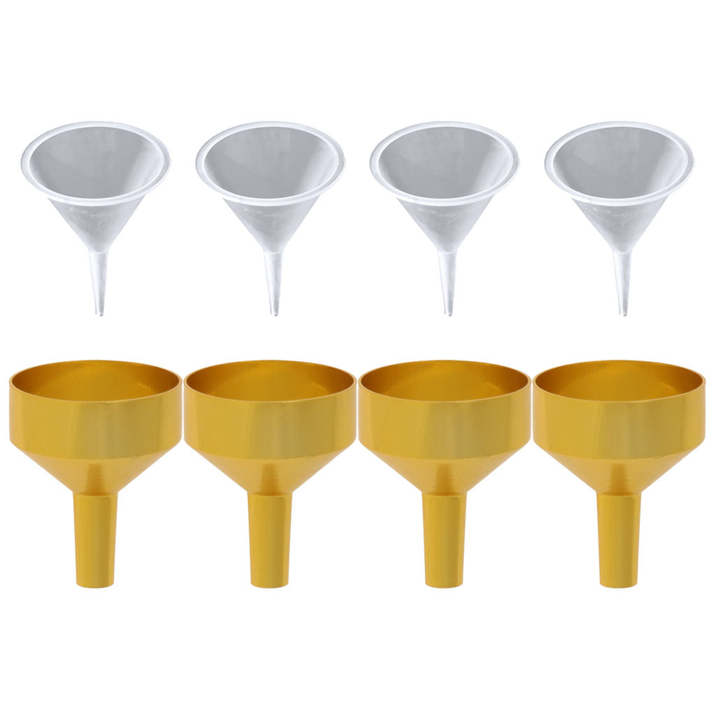 8 Pack Plastic Metal Funnel Fill Liquid Water For Home Ice Ball Maker Tools
