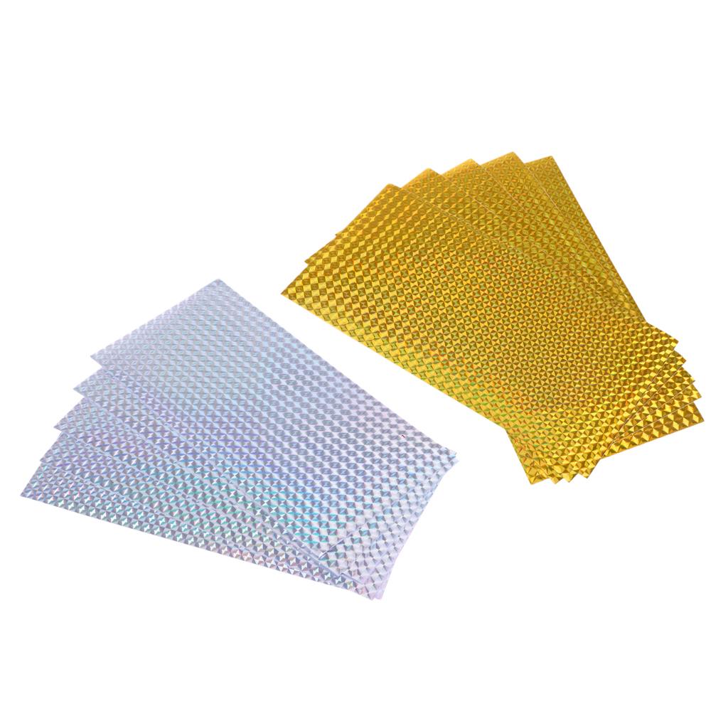 10Pcs Bright Fishing Lure Tape Sticker Holographic Adhesive Film DIY