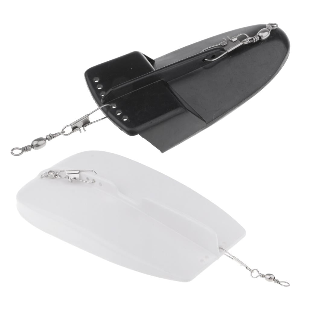 2x Plastic Adjustable Weight Sea Fishing Trolling Diving Board Planer Board