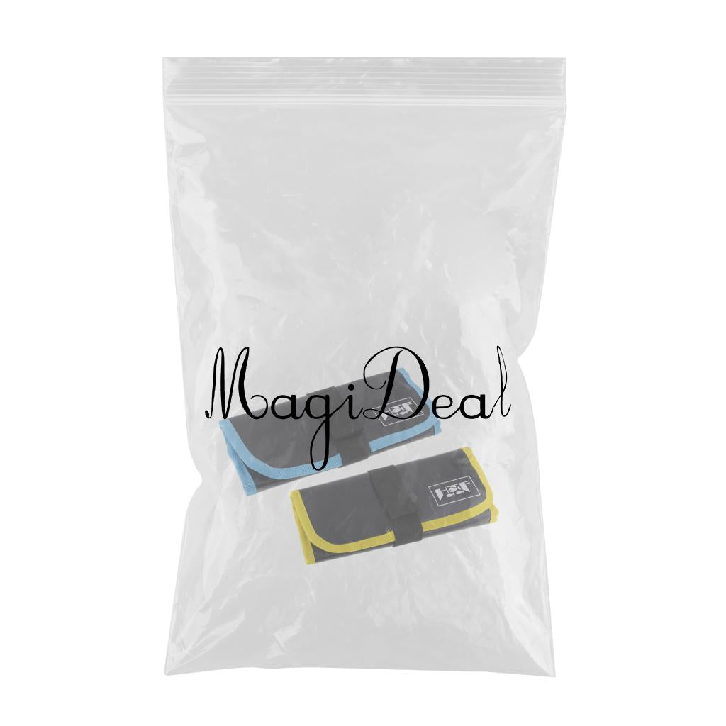 2pcs Fishing Jig Lure Bags Pockets Tackle Gear Bag 12 Holes On Roll