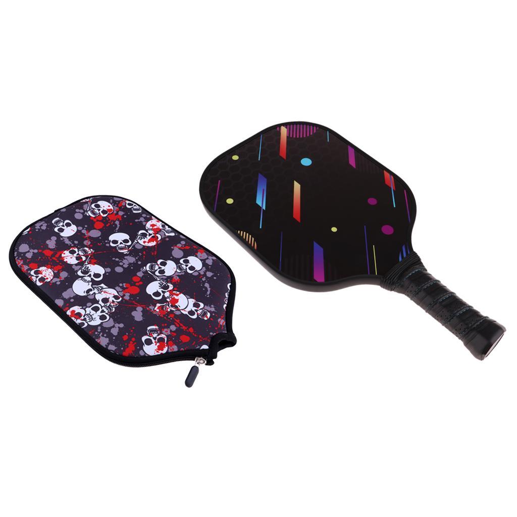 Carbon Fiber Honeycomb Composite Core Pickleball Paddle & Zipper Case Cover