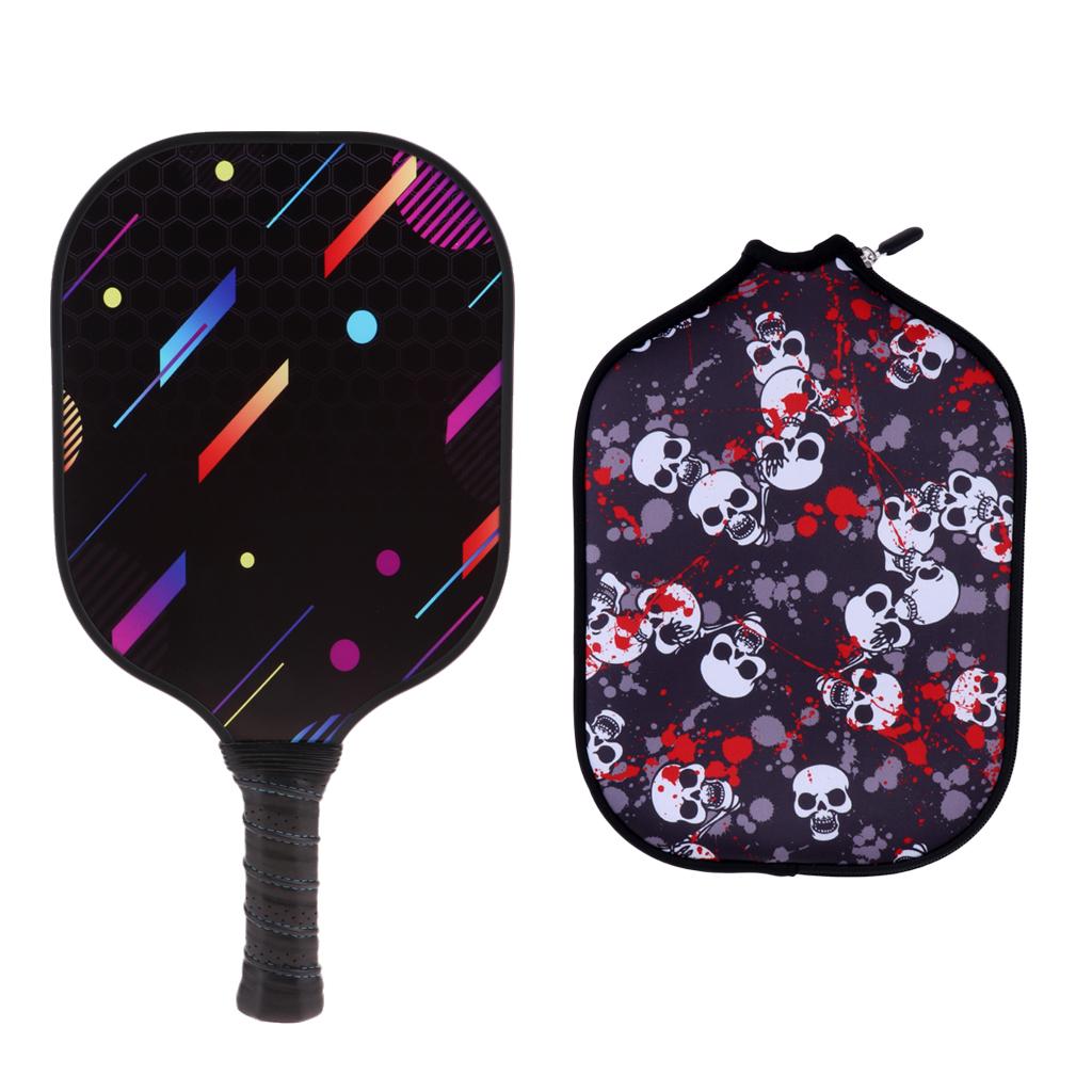 Carbon Fiber Honeycomb Composite Core Pickleball Paddle & Zipper Case Cover