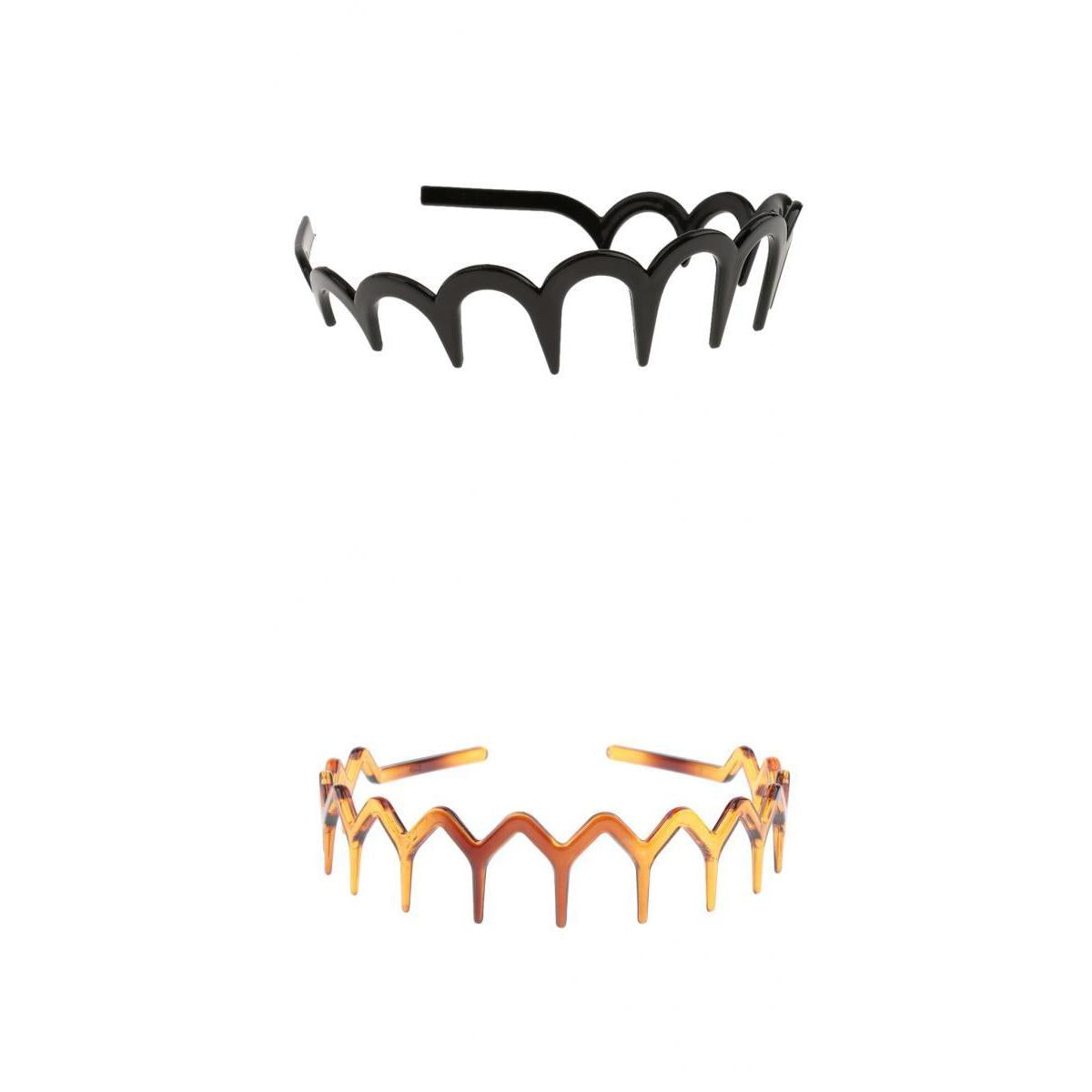 2Pieces Phenovo Zigzag Hair Band Toothed Headband Women Girls Hair Accessory