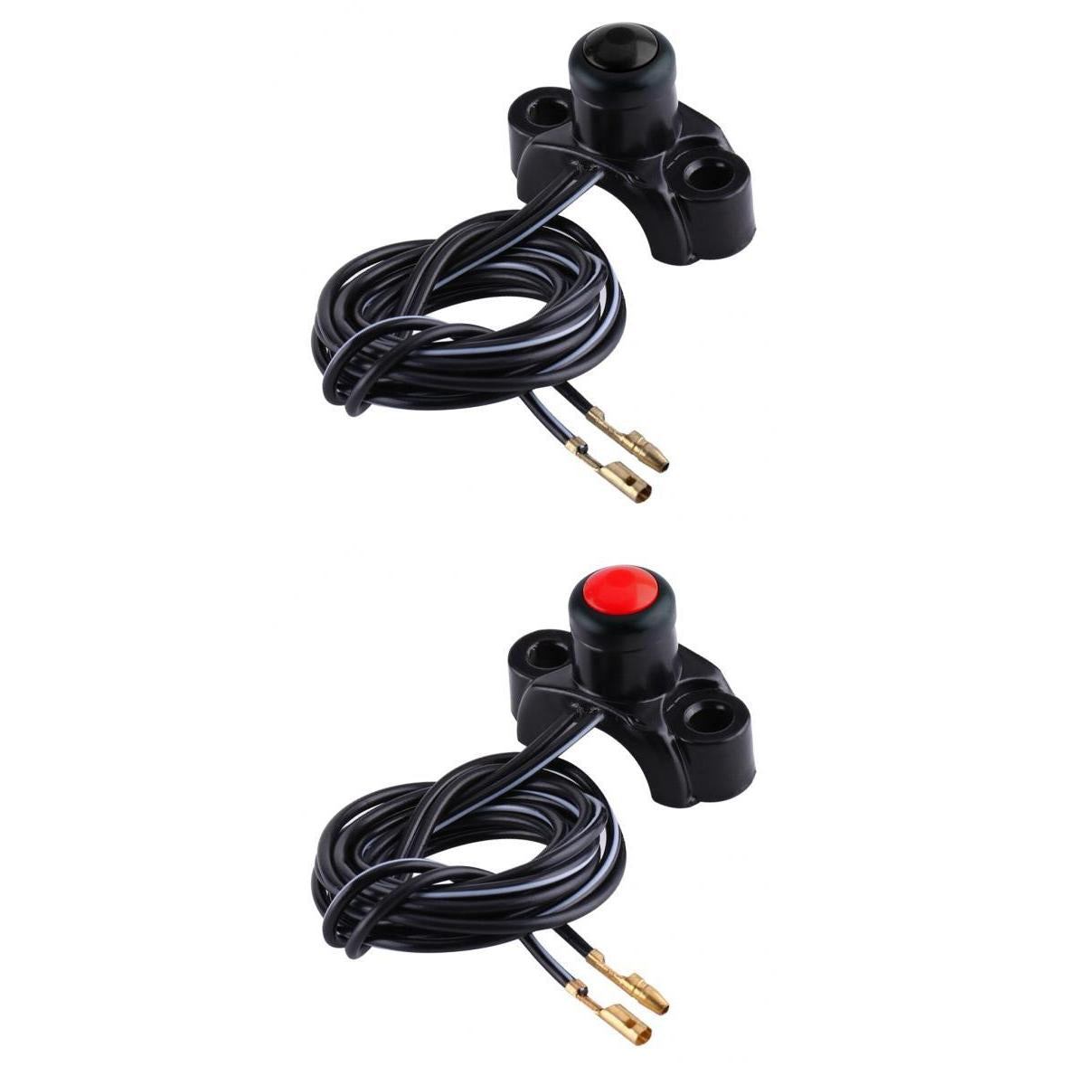2pcs Motorcycle ATV 22mm Handlebar Engine Kill Stop Start Button Switches