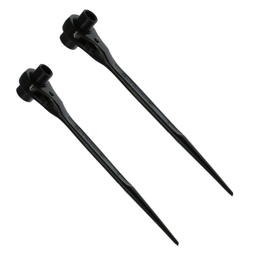 2pcs Scaffolding Scaffold Podger Ratchet Spanner Ratcheting Wrench