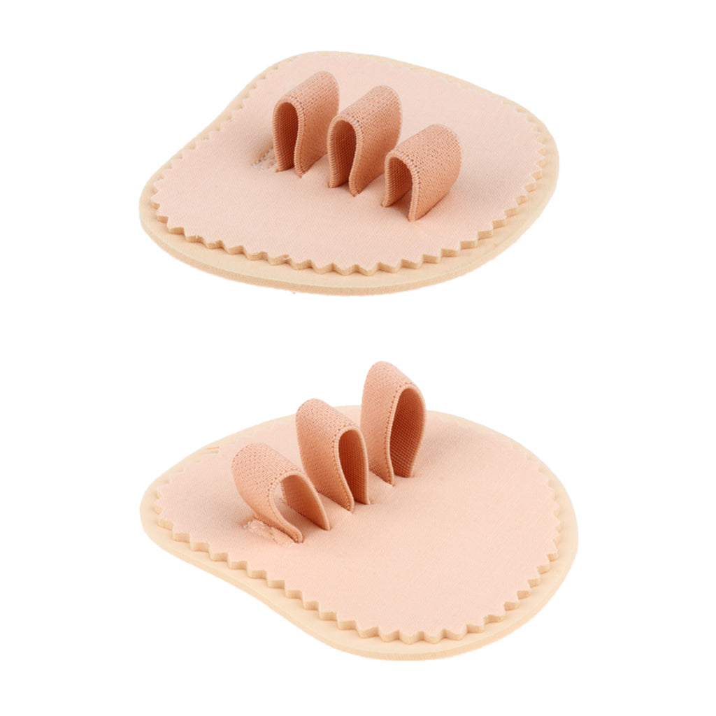2Pieces Toe Straightener Corrector Hammer Crooked Foot Protectors Three Toe