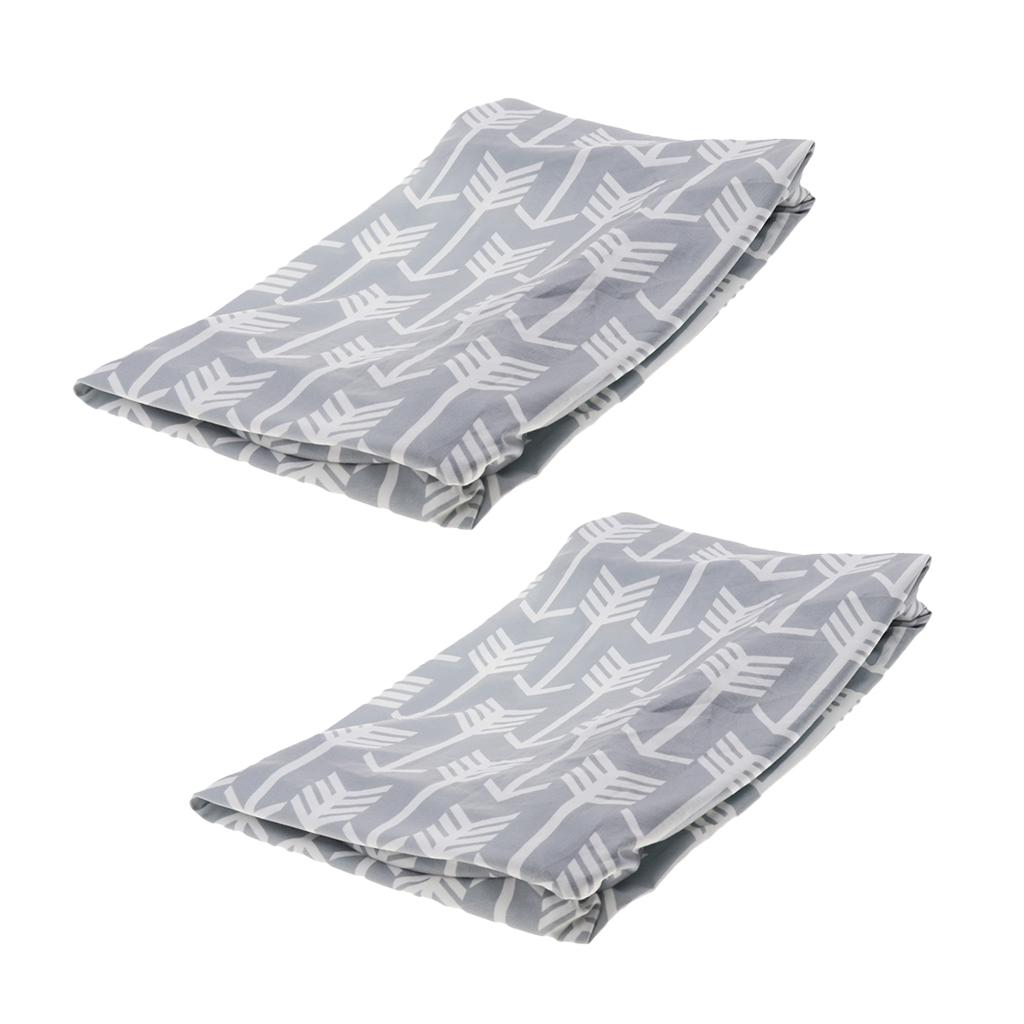 2Pcs Kids Fitted Diaper Changing Mat Cover Baby Nursery Case Sheet