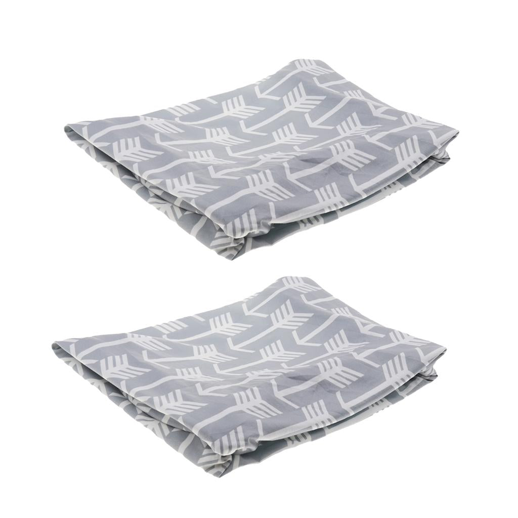 2Pcs Kids Fitted Diaper Changing Mat Cover Baby Nursery Case Sheet