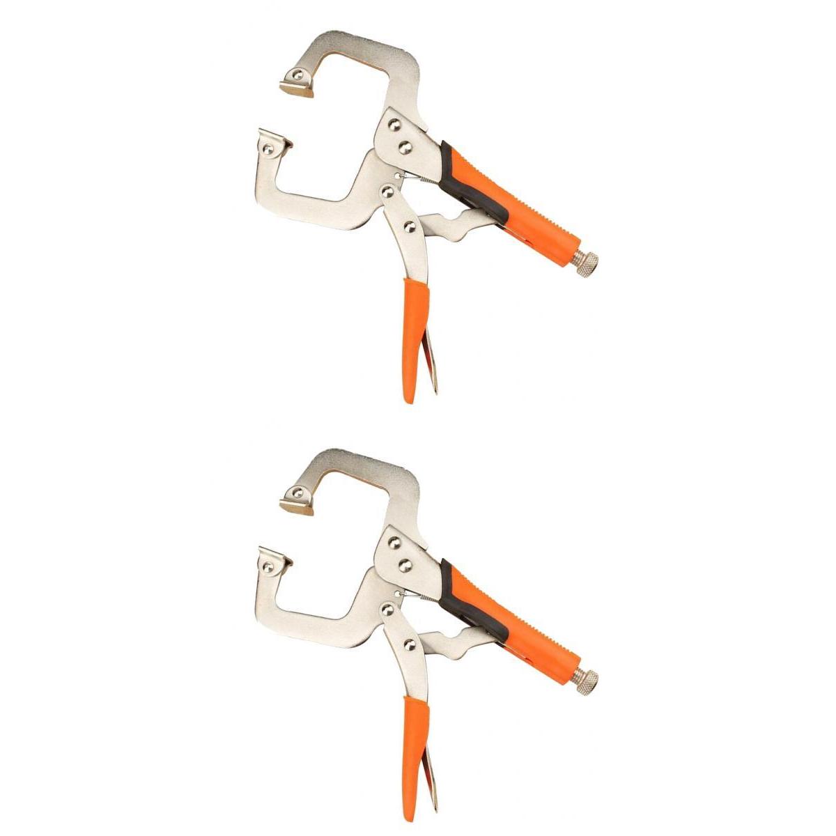 C Clamp Vise Grip Locking Regular Tip Multi Pincers Tongs Forceps 6/11 Inch