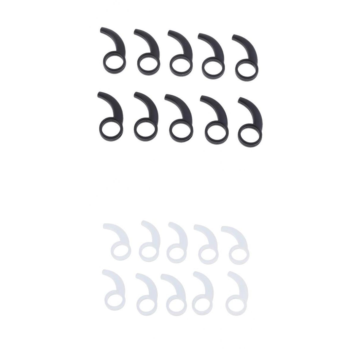 20 Pieces Silicone Earphone Ear Hooks Plugs for In-Ear Headphone 9MM-13MM