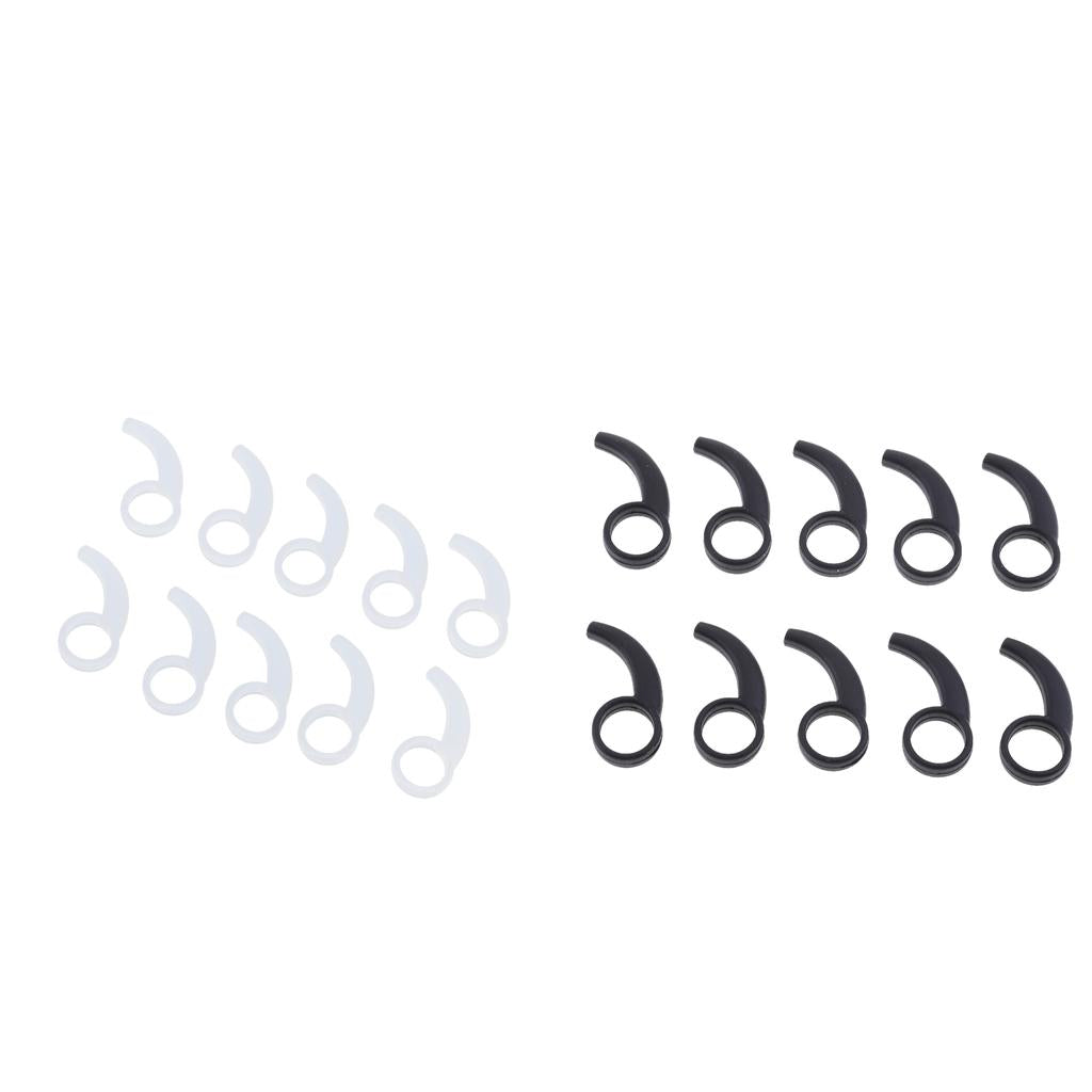 20 Pieces Silicone Earphone Ear Hooks Plugs for In-Ear Headphone 9MM-13MM