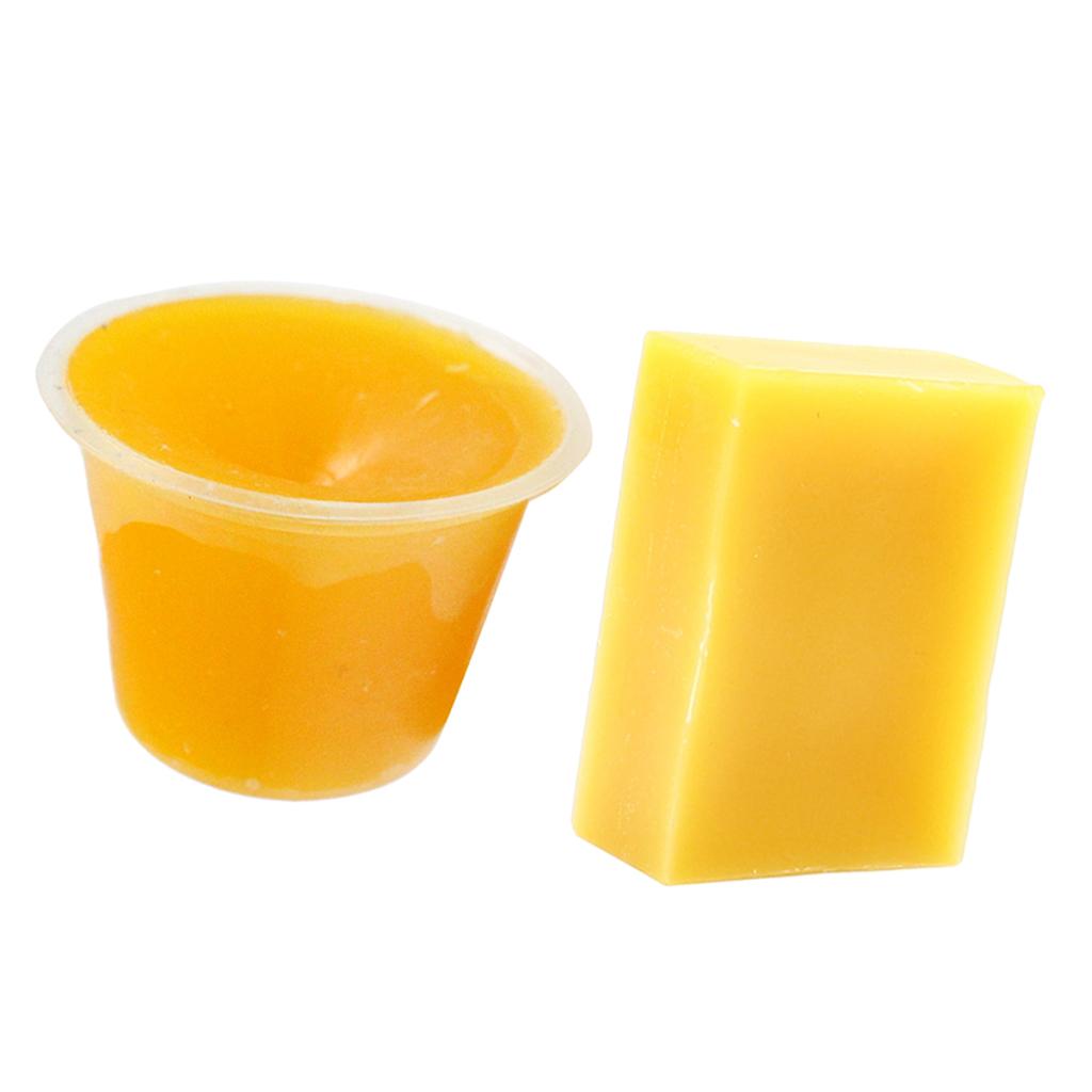 2 Pieces Natural Beeswax Wax Jewelry Rosewood Furniture Stamps Polishing Wax