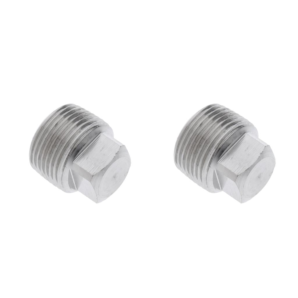 2Pcs Stainless Steel Garboard Drain Plug for Boats Marine 3/4 & 1/2""