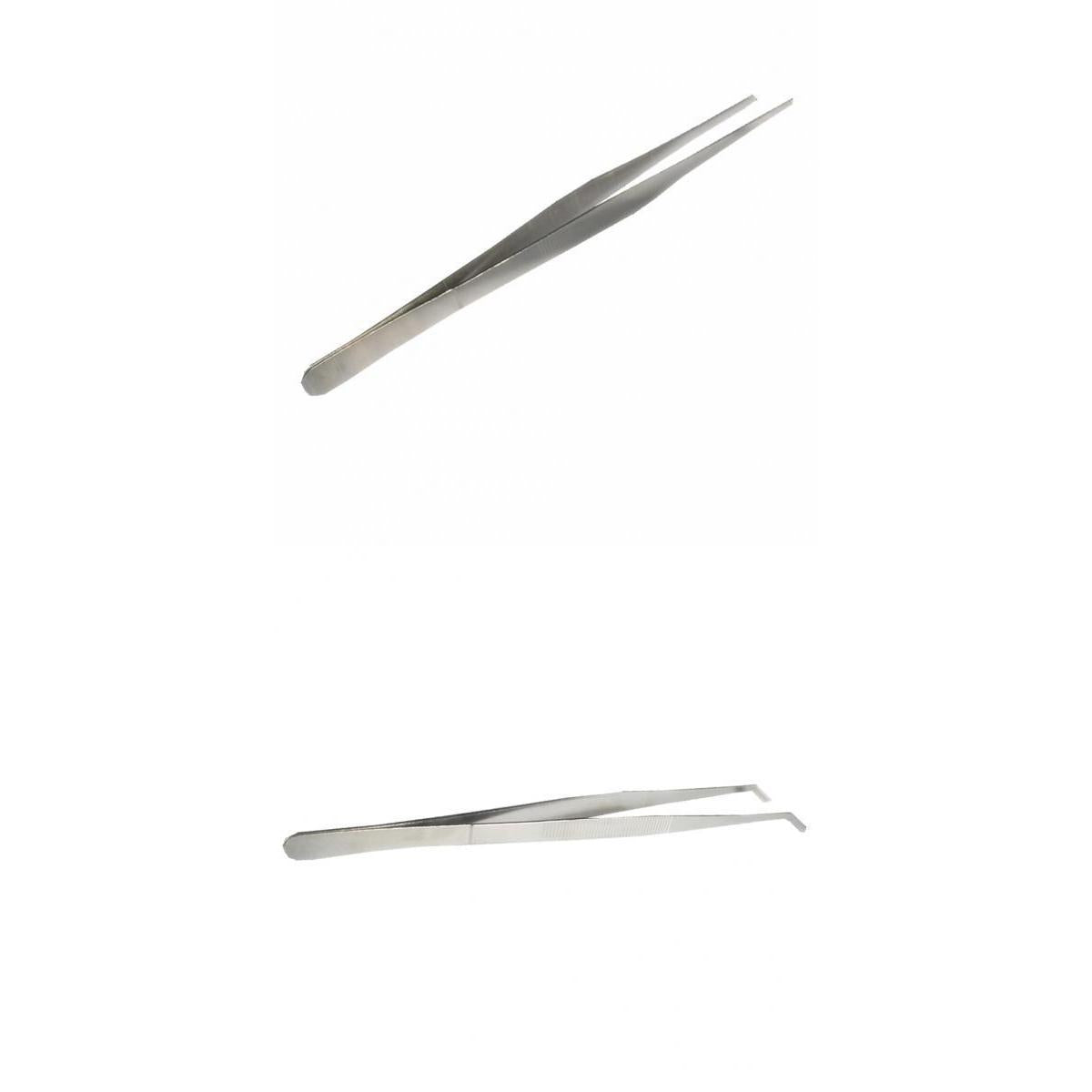 2 pcs 30cm Stainless Steel Tweezers Pet Insects Gardening Feeding Tool