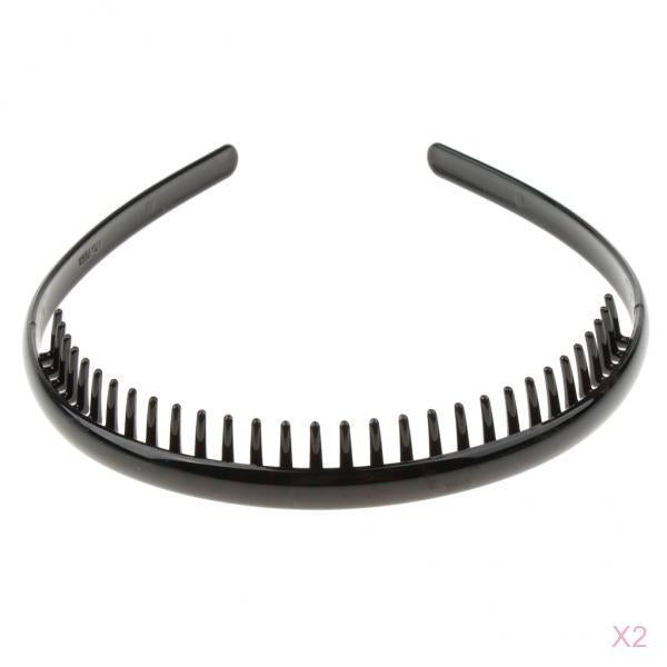 2pieces Phenovo Zigzag Hair Band Toothed Headband Women Men Hair Accessory