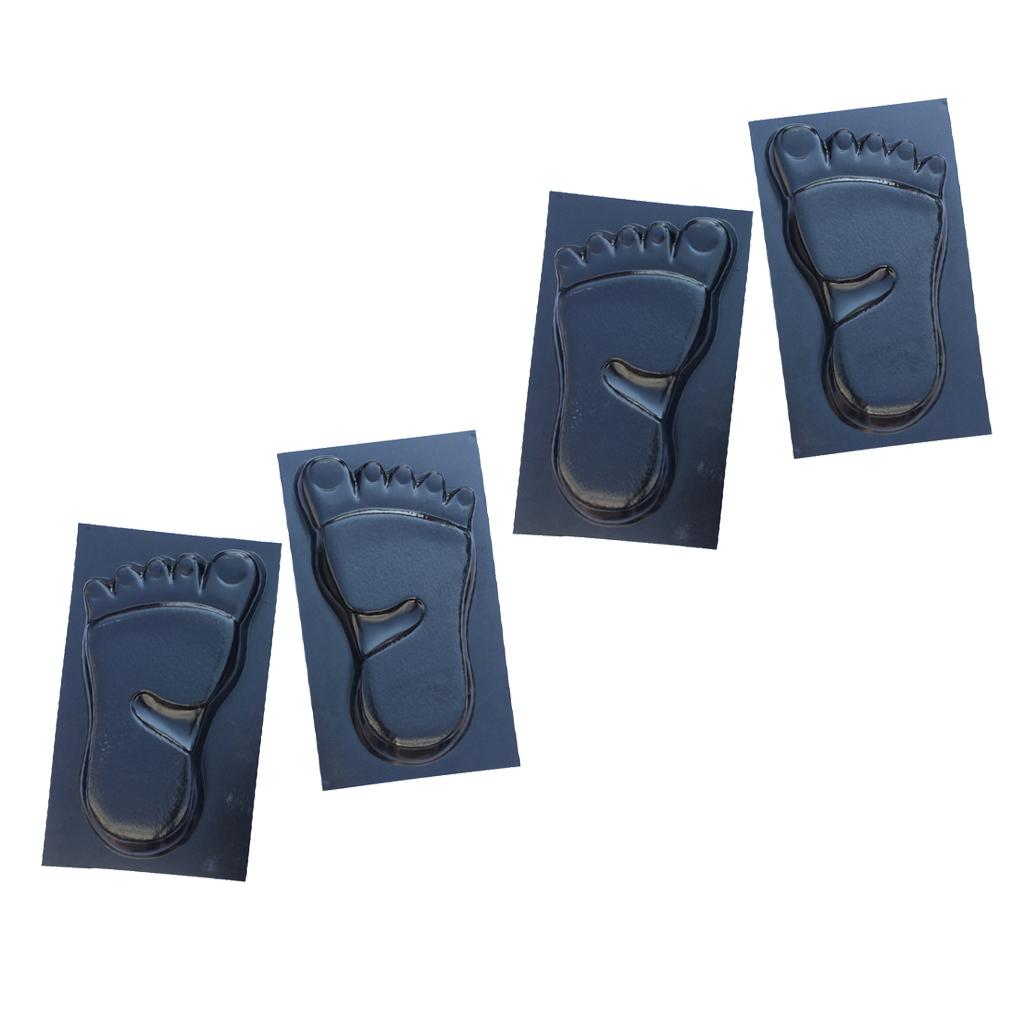2 Pair Human Feet Footprints Stepping Stone Footprint Concrete Mold Garden