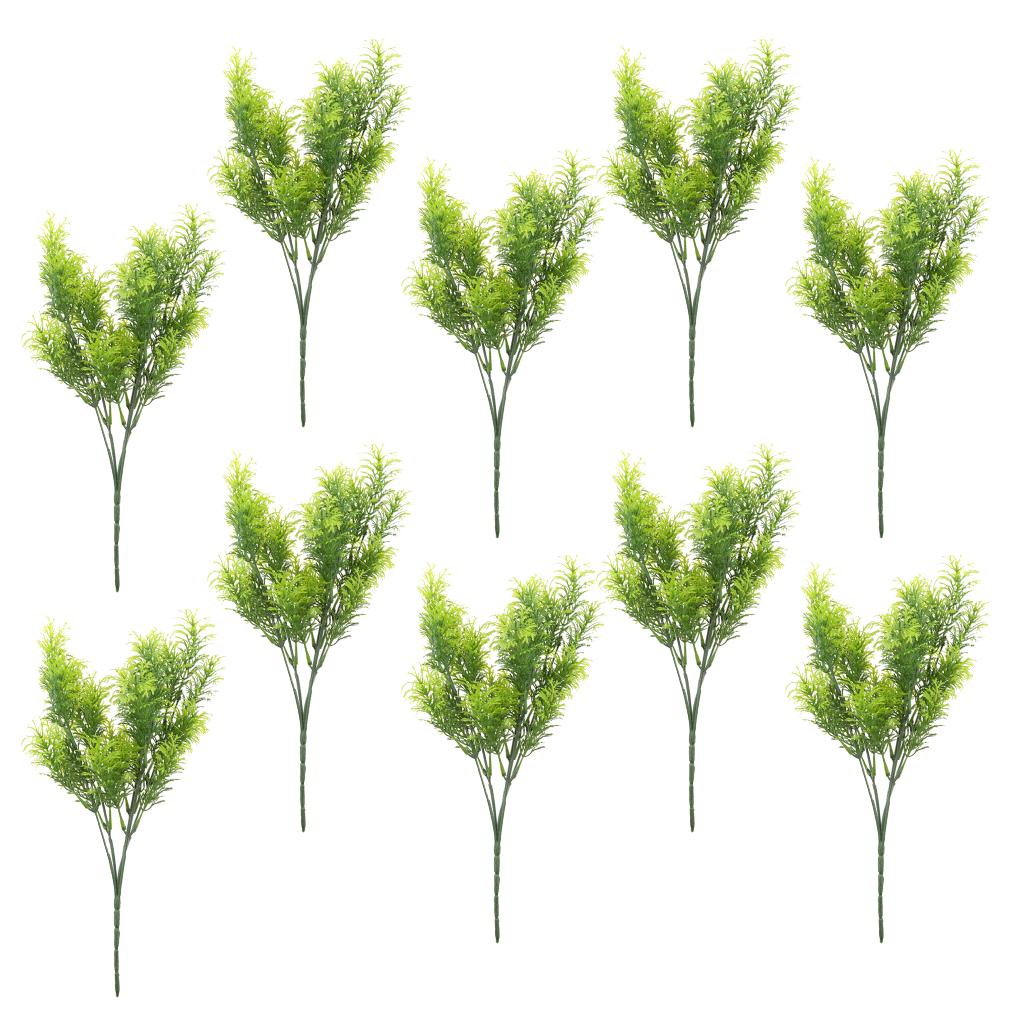 10Pcs 30cm Green Artificial Cedar Tree Home Garden Decoration Conifer Tree