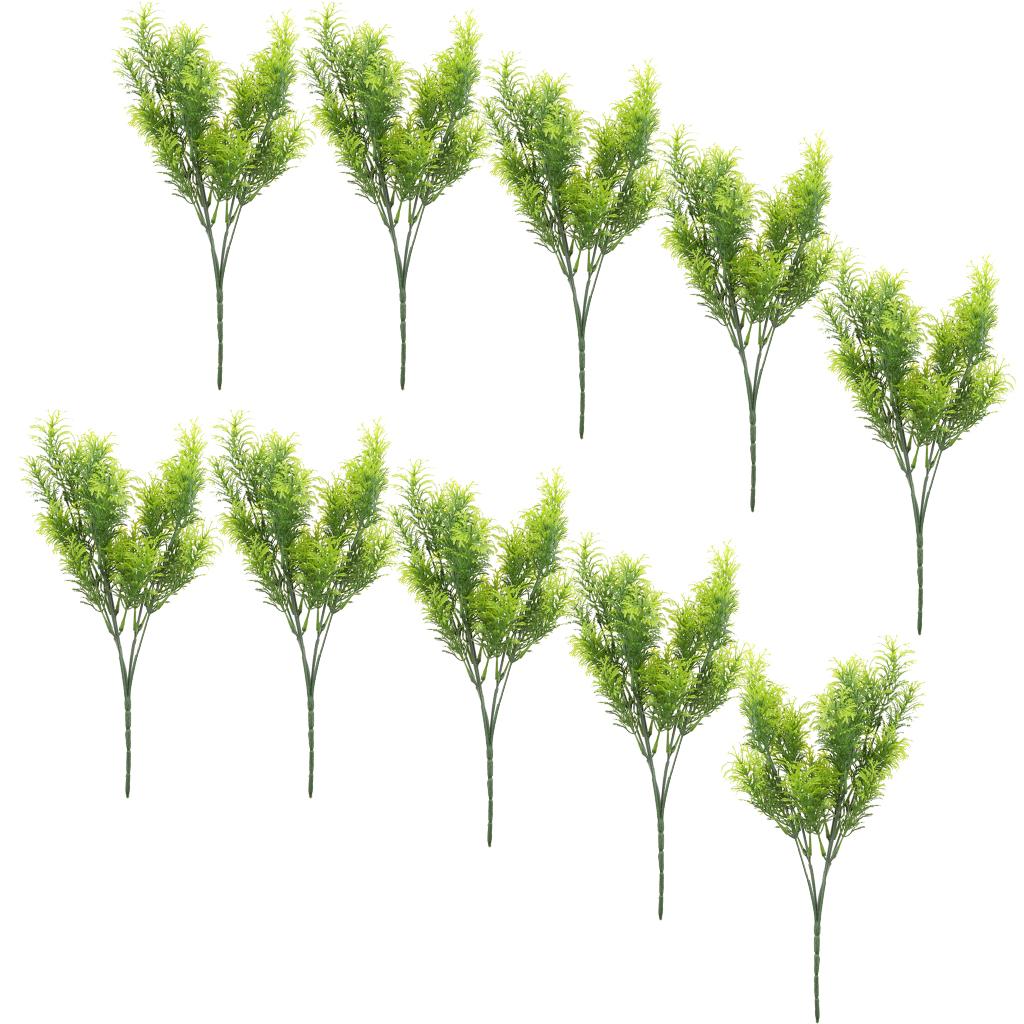 10Pcs 30cm Green Artificial Cedar Tree Home Garden Decoration Conifer Tree