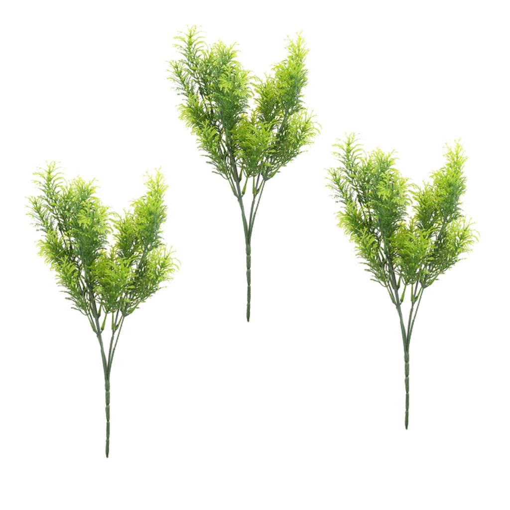 3Pcs 30cm Green Artificial Cedar Tree Home Garden Decoration Conifer Tree