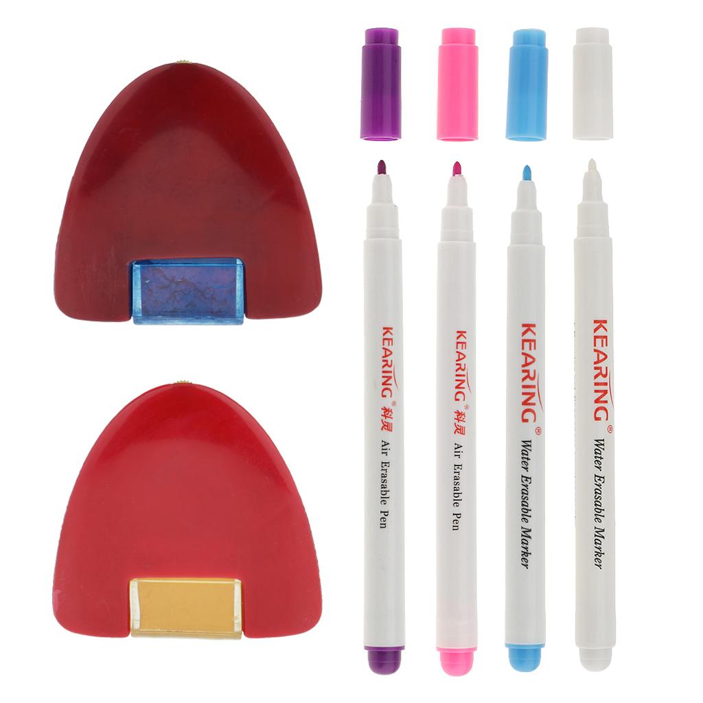 6Pcs Water Erasable Pen Tailors Chalk Fabric Marker for Sewing Dressmaking