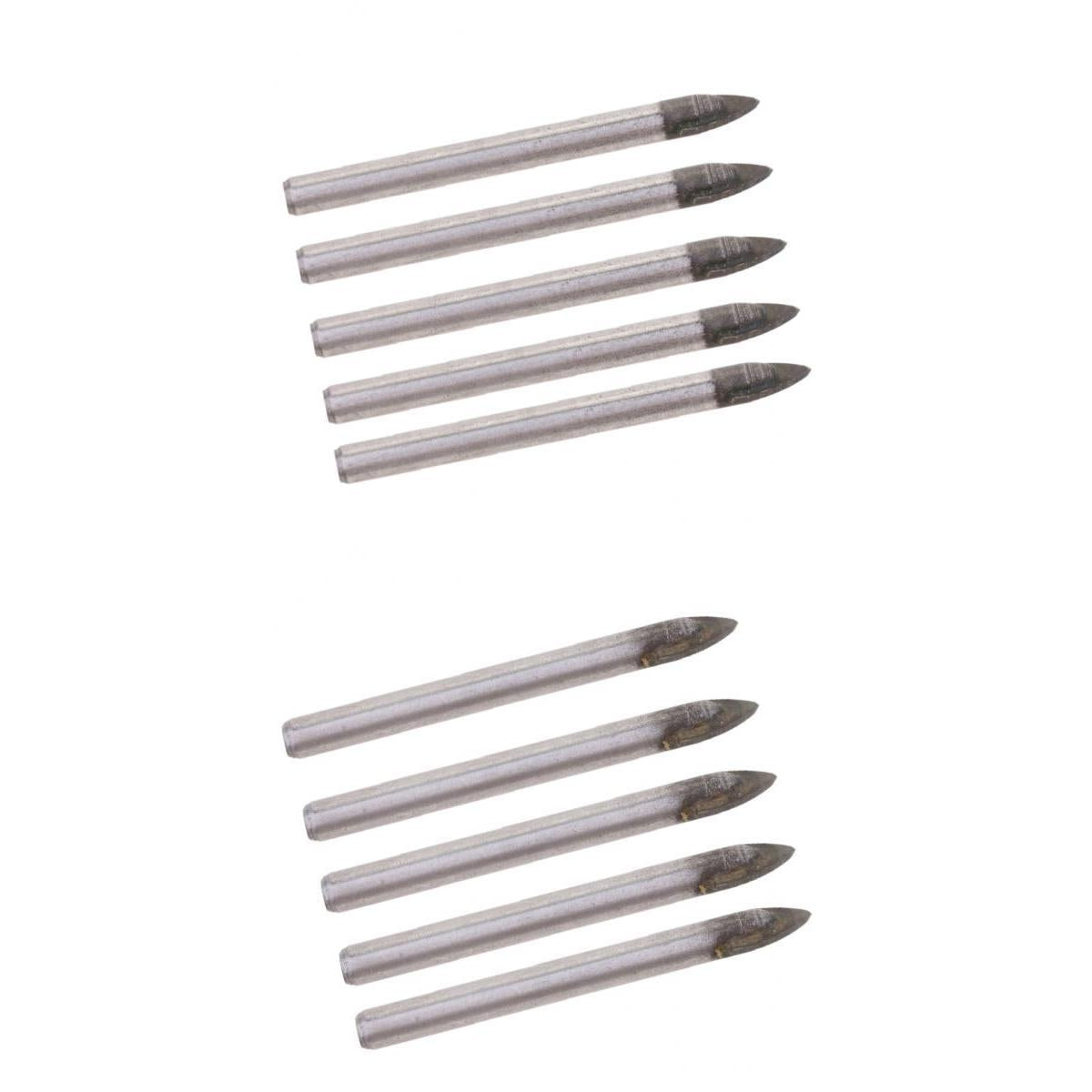 10pcs Triangular Drill Bits Set Tiles Ceramic Glass Opener