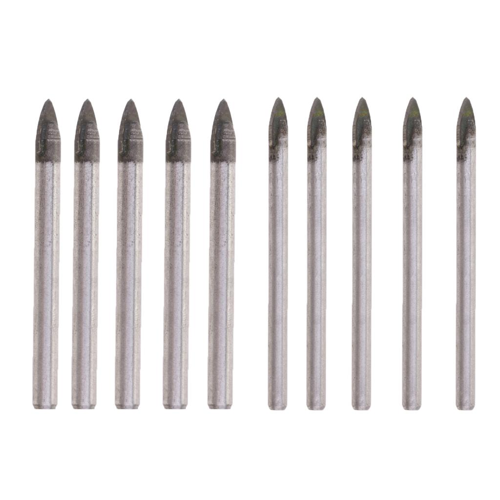 2pcs Triangular Drill Bits Set Tiles Ceramic Glass Opener 6mm& 8mm