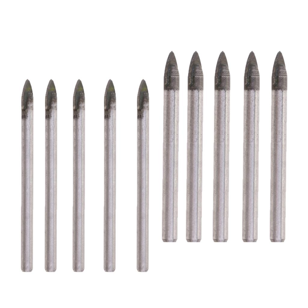 2pcs Triangular Drill Bits Set Tiles Ceramic Glass Opener 6mm& 8mm
