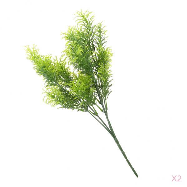 2Pcs 30cm Green Artificial Cedar Tree Home Garden Decoration Conifer Tree