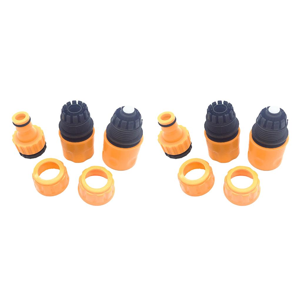 6Pcs/set Garden Car Water Hose Pipe Tap Adapter Connector & Fitting Hosepipe