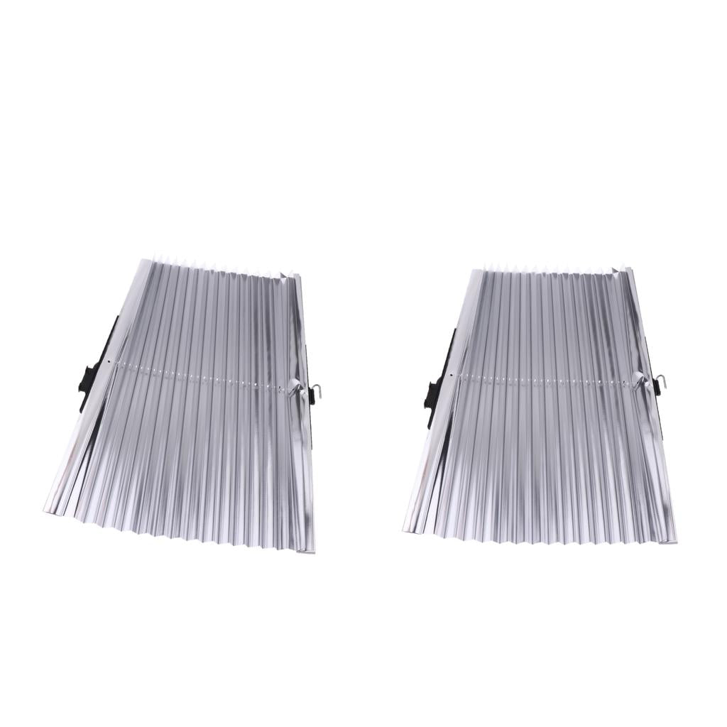 2pcs Car Sun Insulation Curtain UV Protection Retractable Shield Covers