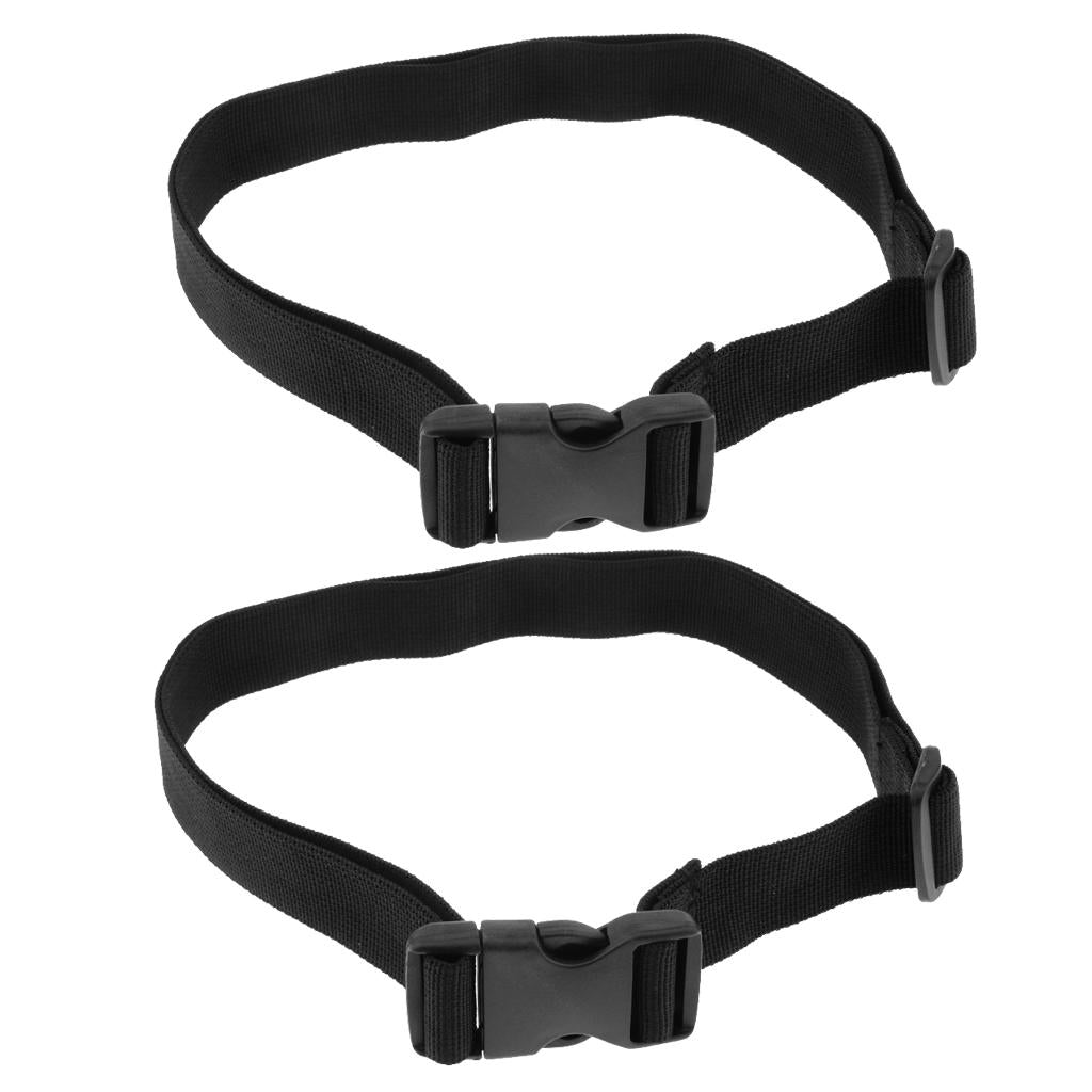 2pcs Heavy Duty Quick-Release Web Waist Belt with Plastic Buckle Width 2.5cm