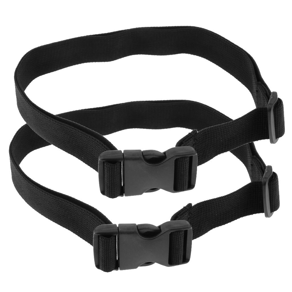 2pcs Heavy Duty Quick-Release Web Waist Belt with Plastic Buckle Width 2.5cm