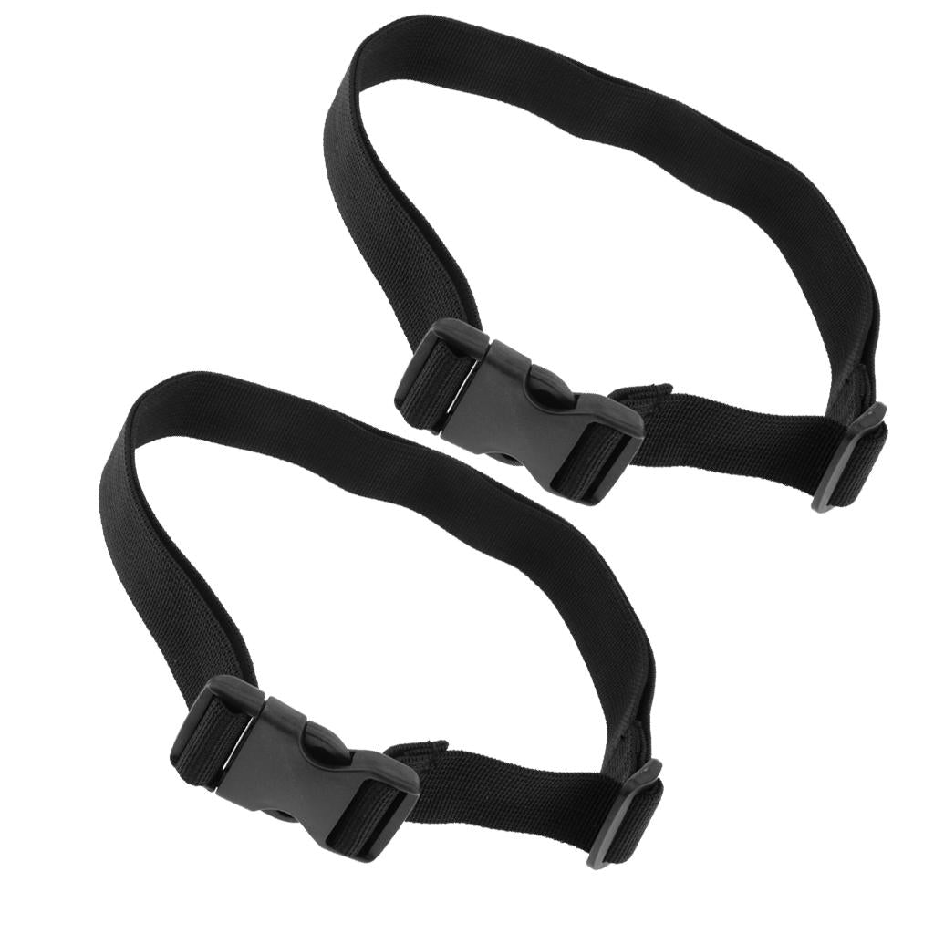 2pcs Heavy Duty Quick-Release Web Waist Belt with Plastic Buckle Width 2.5cm