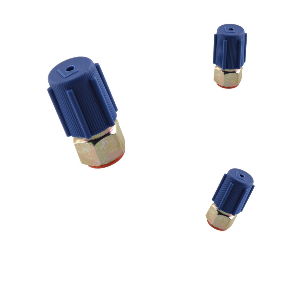 3x A/C Charging Low Side Port Adapter Retrofit R12 to R134a Quick Disconnect