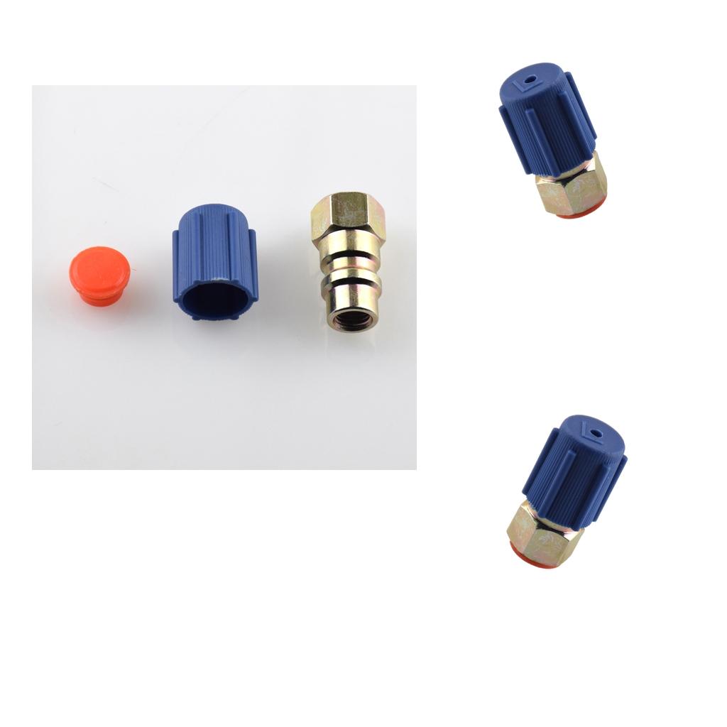 3x A/C Charging Low Side Port Adapter Retrofit R12 to R134a Quick Disconnect