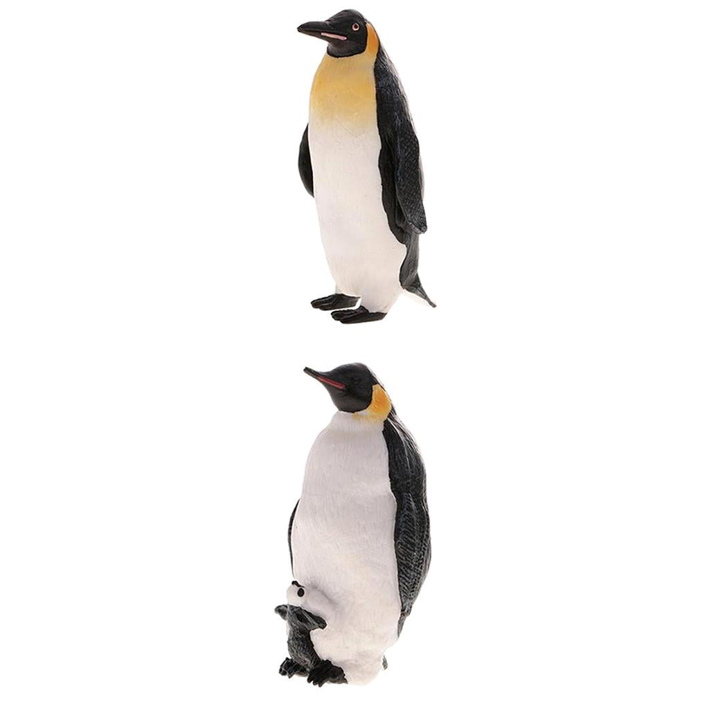 2x Realistic Animal Model Figurine Action Figures Educational Toy Penguin