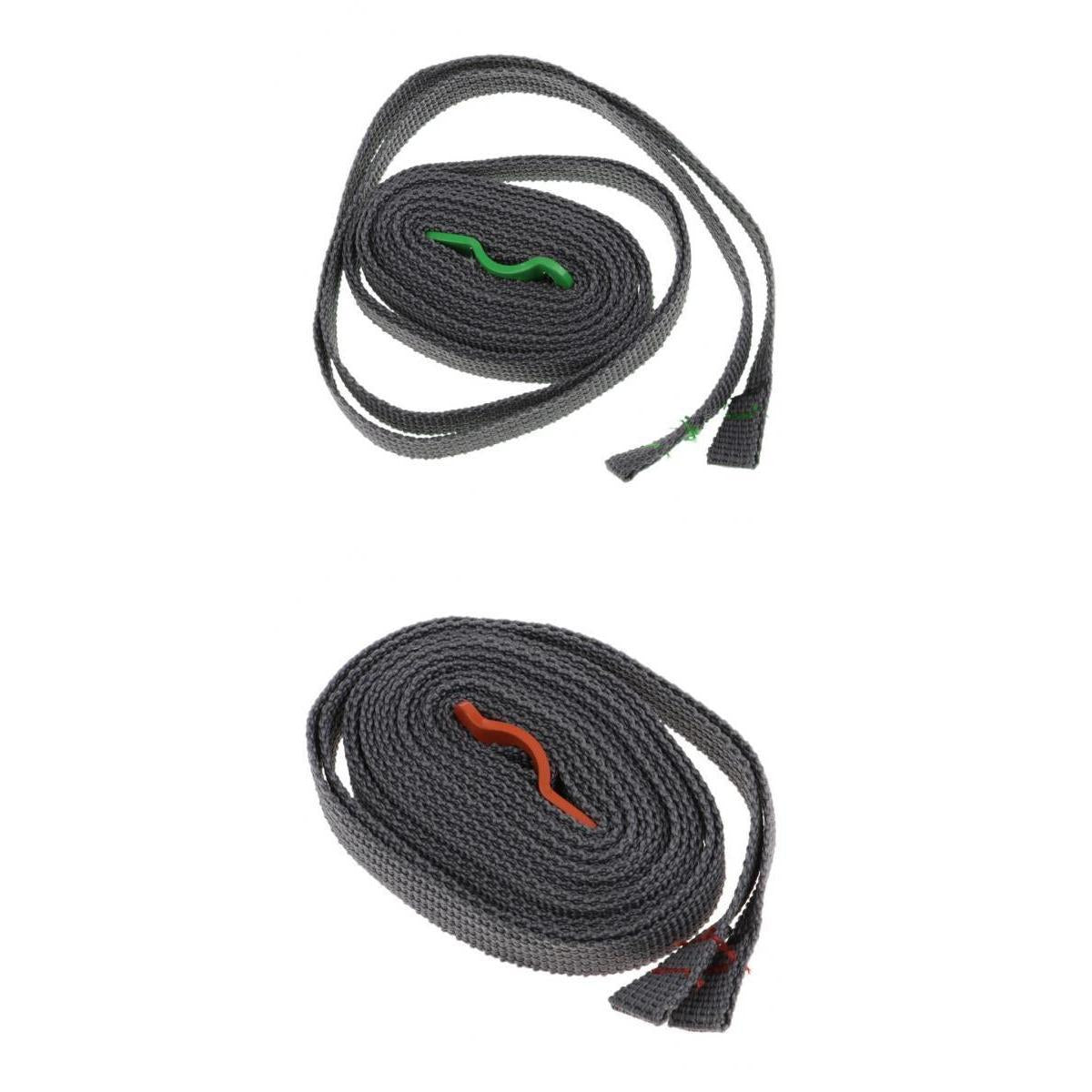 2Pcs 2m Travel Luggage Webbing Strap Camping Hiking Packing Bundle Belt