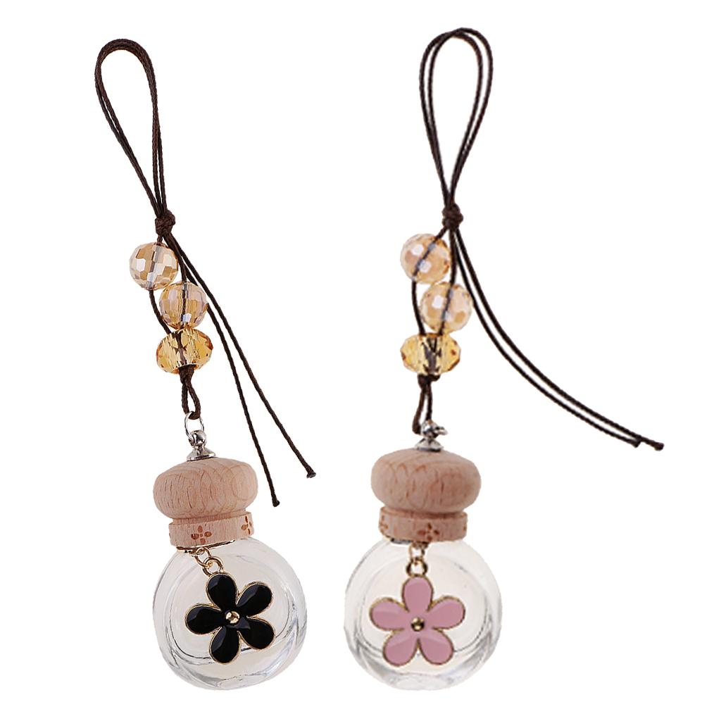2x Car Home Perfume Bottle Hanging Air Freshener Diffuser Fragrance Bottle
