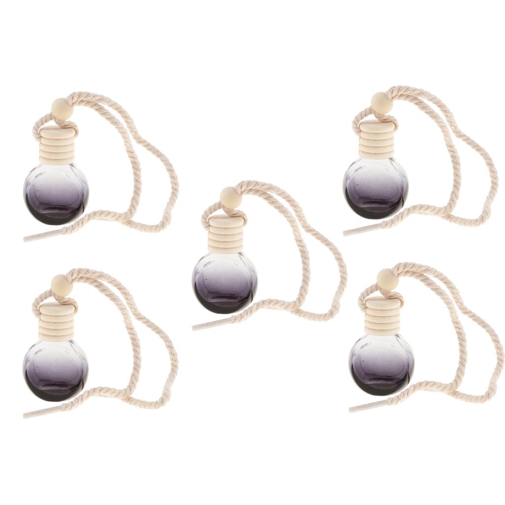 10ml Empty Perfume Bottle Pendant Car Hanging Ornament Home Decor 5Pieces