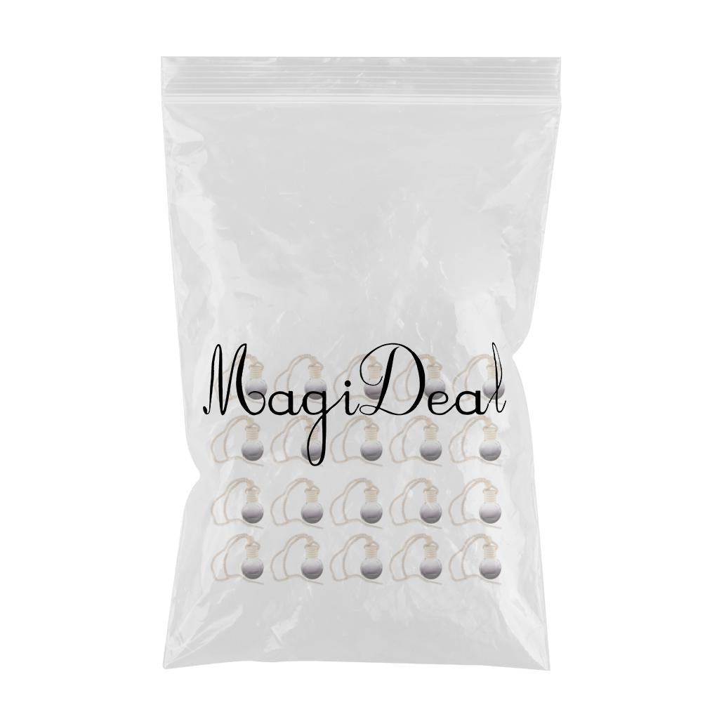 20Pcs 10ml Empty Perfume Bottle Car Hanging Pendant Home Decor Round