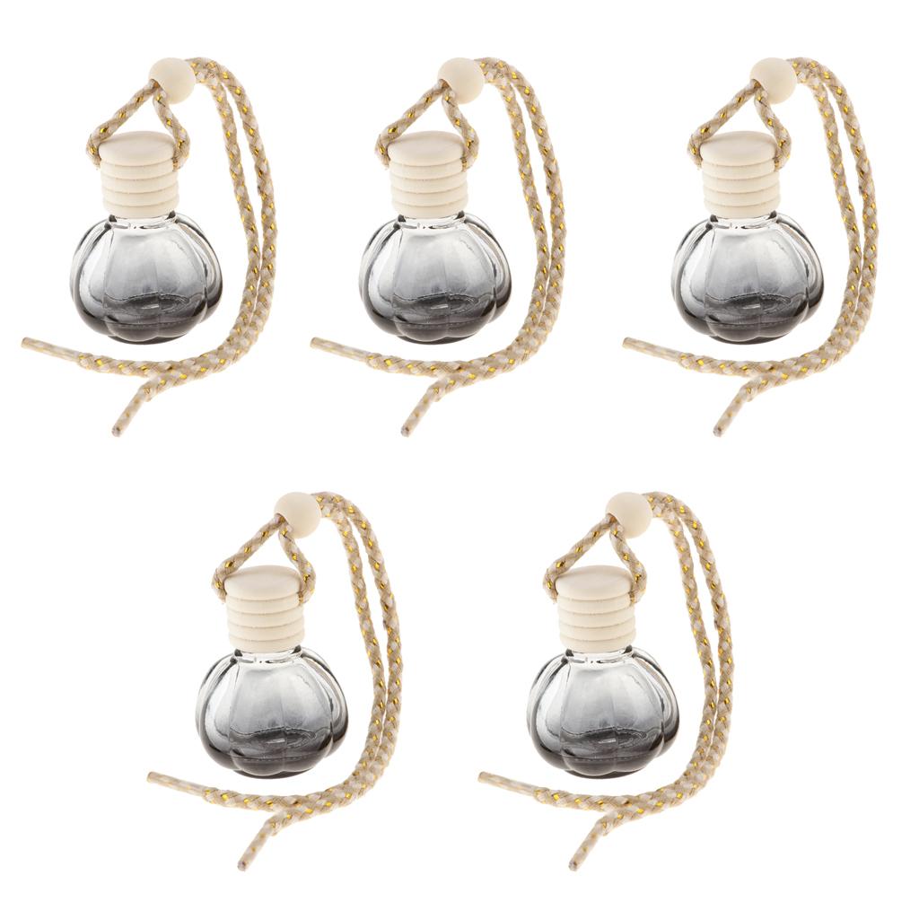 5Pcs 10ml Empty Perfume Bottle Car Hanging Pendant Home Decor Pumpkin