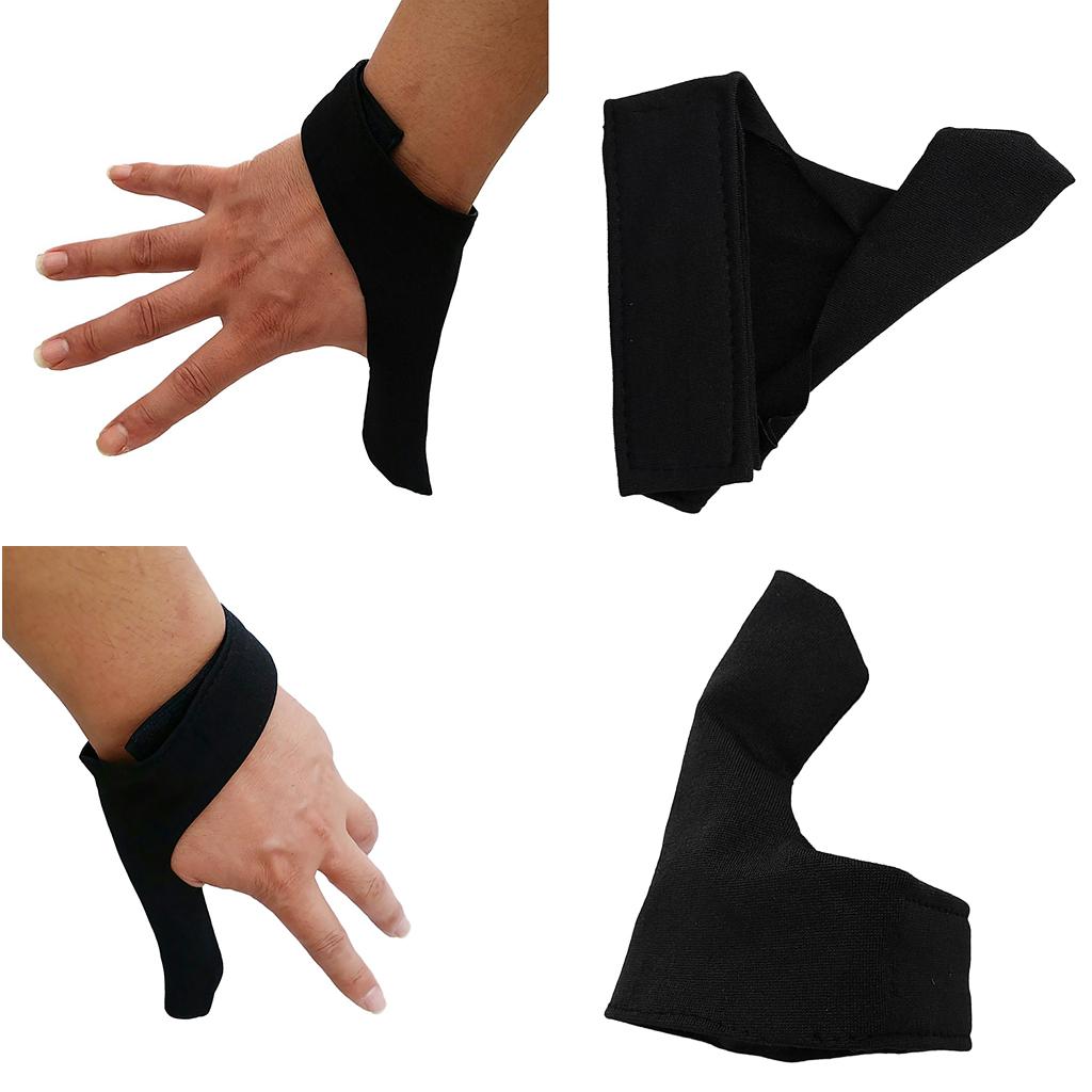 2Pcs Universal Bowling Thumb Saver Finger Grip Protector Replacement Black