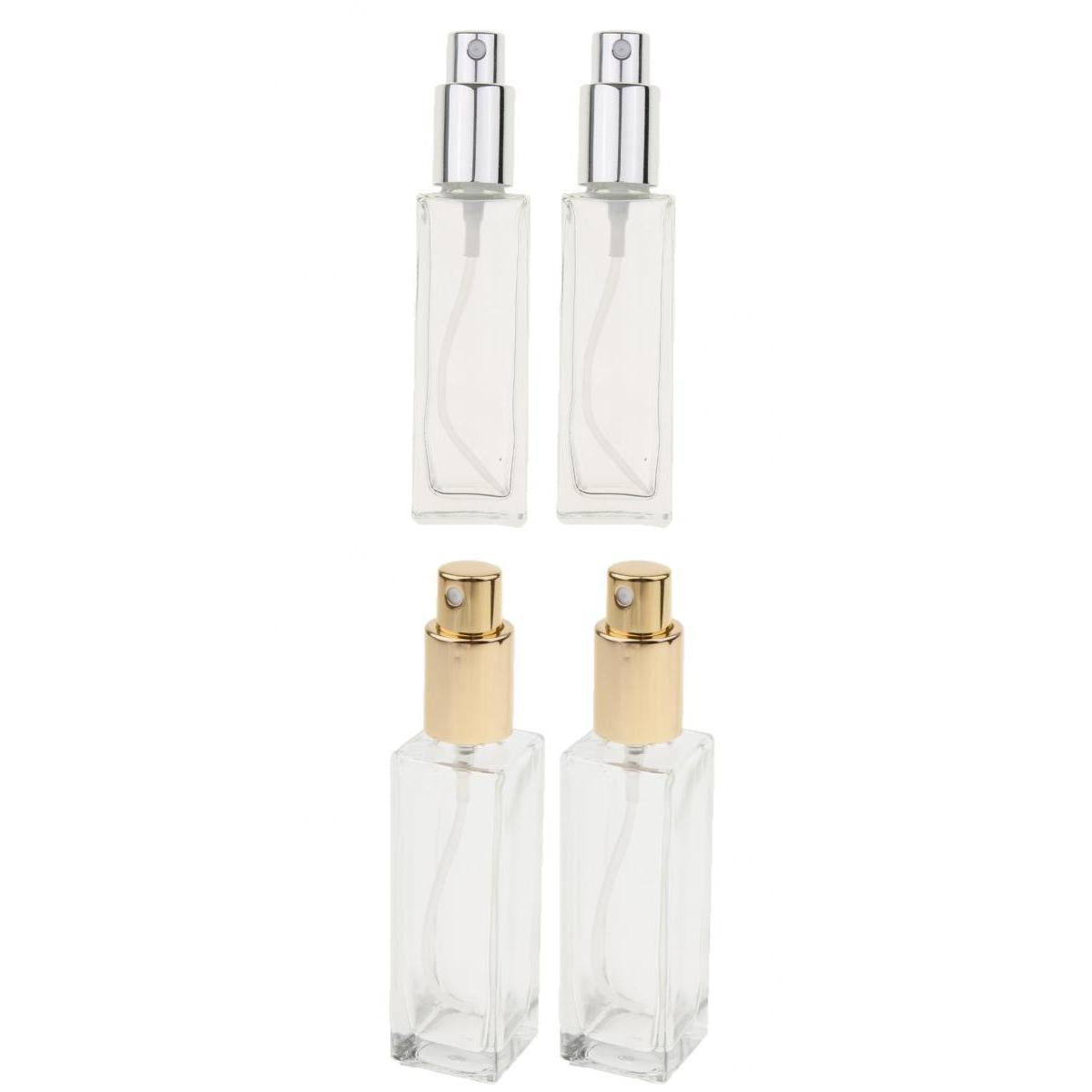 4Pcs 30ml Glass Perfume Empty Bottle Atomizer Pump Sprayer Refillable Travel