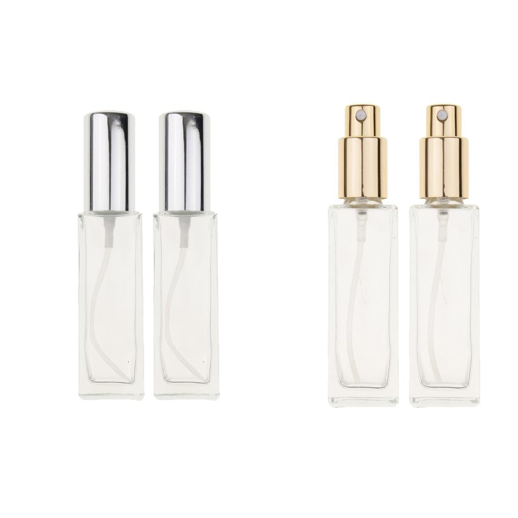 4Pcs 30ml Glass Perfume Empty Bottle Atomizer Pump Sprayer Refillable Travel