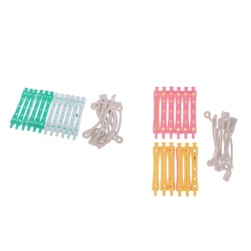 24x Hair Curler Clamps Hairdreser Perm Rods Curling Hair Styling DIY Tool