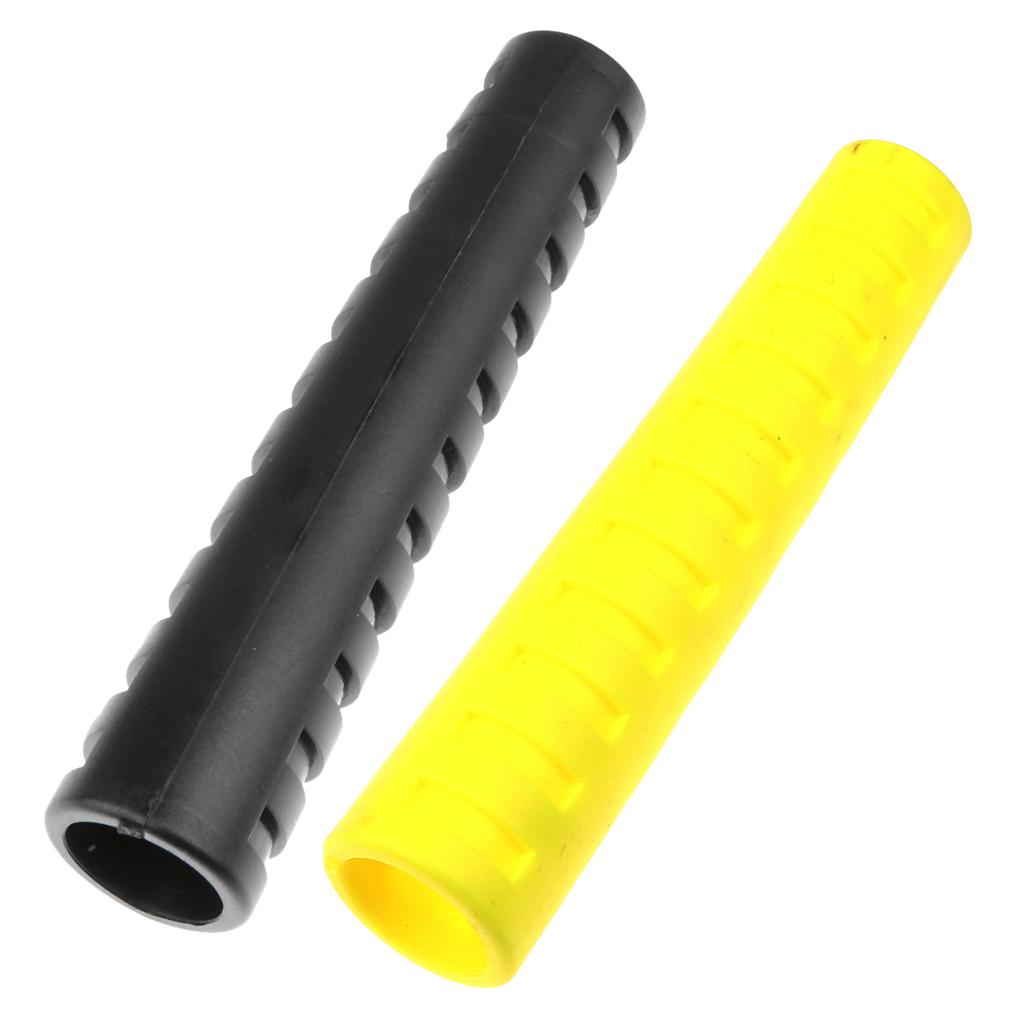 2Pcs Scuba Diving 3.7 Long Regulator Hose LP Hose Protector Yellow & Black"