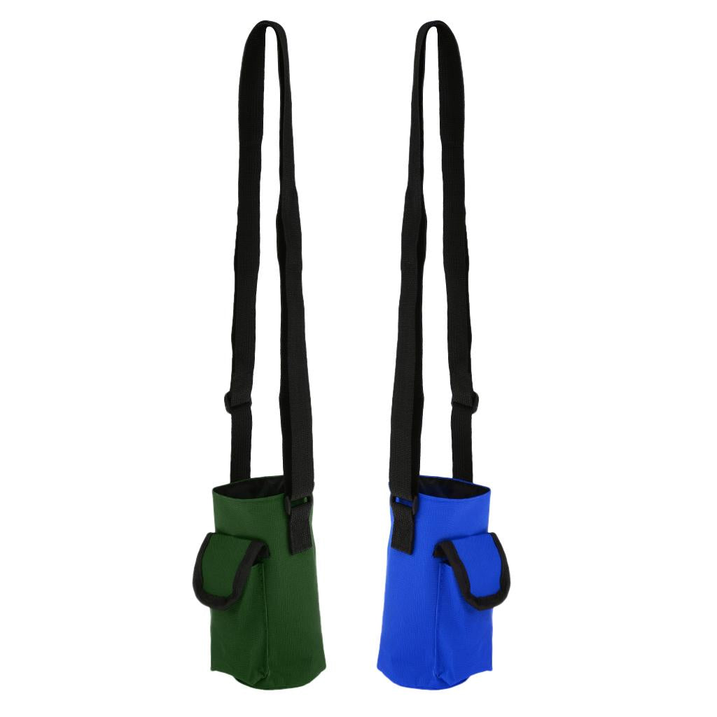 2 Pieces Waterproof Water Bottle Holder Carrier Pouch Sleeve with Pocket