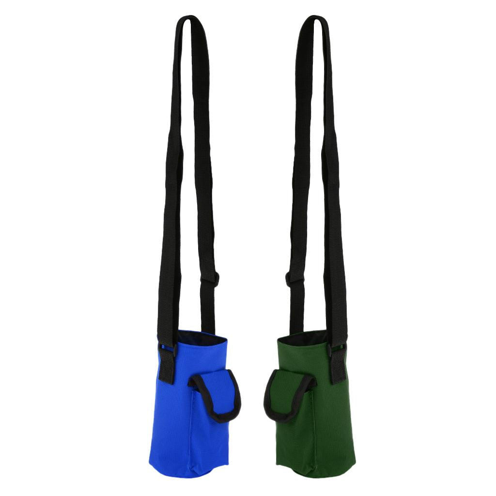2 Pieces Waterproof Water Bottle Holder Carrier Pouch Sleeve with Pocket