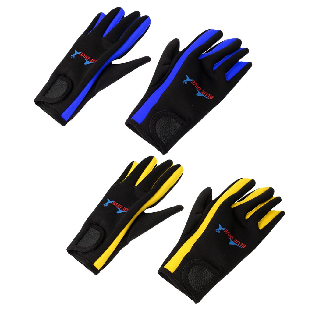 2 Pair Durable 1.5mm Neoprene Scuba Diving Surfing Gloves