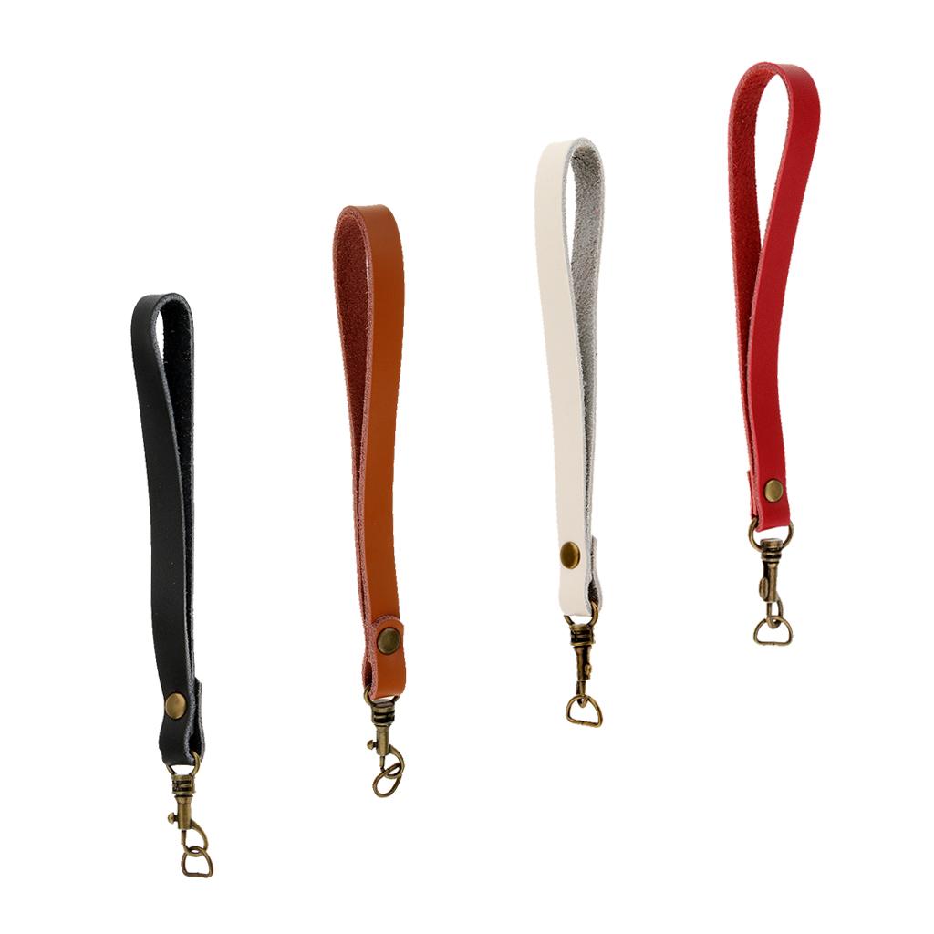 4pieces Replacement Genuine Leather Wrist Strap Clutch Wristlet Purse Strap